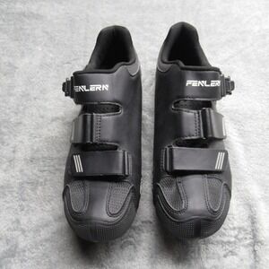FENLERN Cycling Shoes‎ Mens EUR 42 Black Road Bike Riding Buckle Clip Cleats NWD